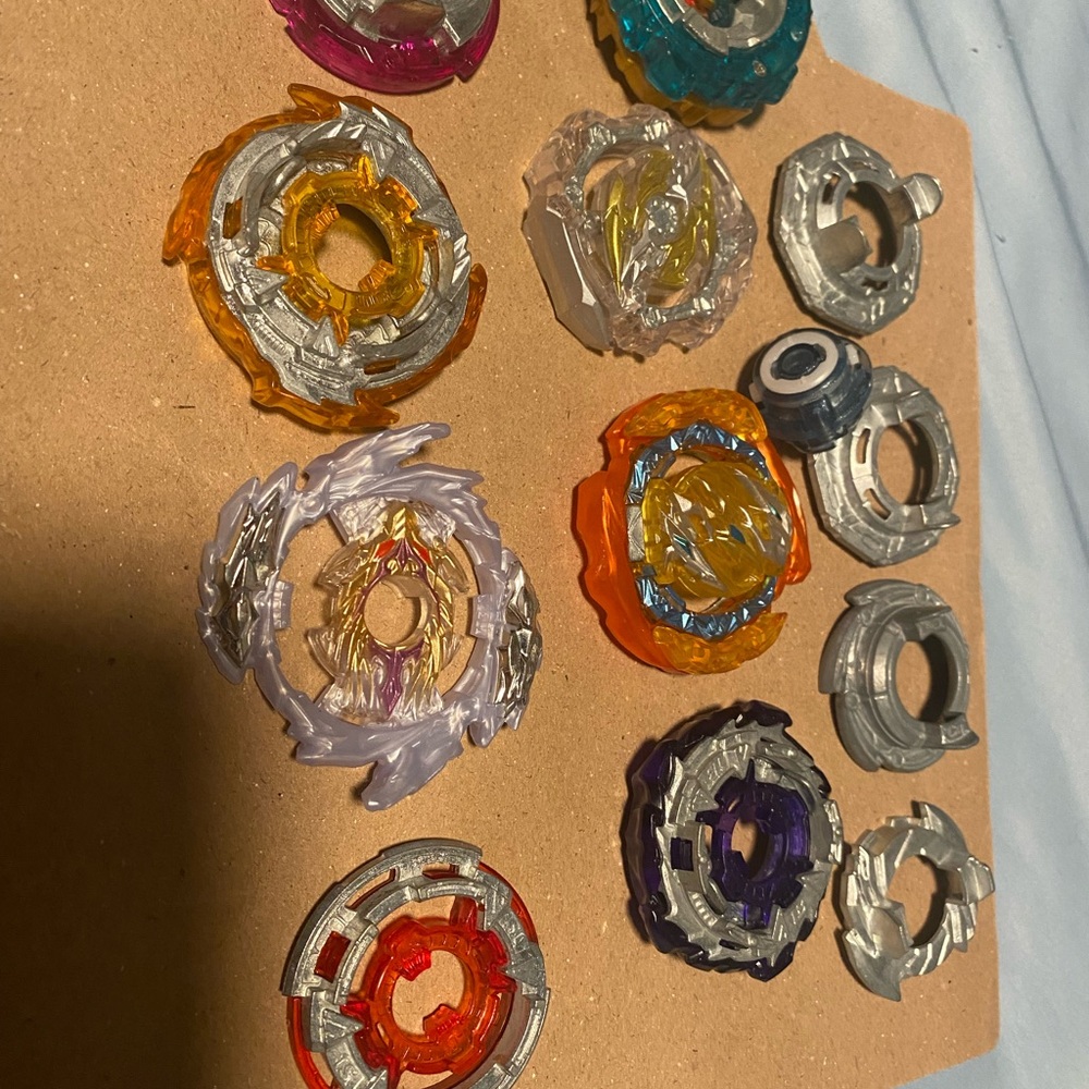 Assorted Beyblade Burst Tops - Mixed Color Parts